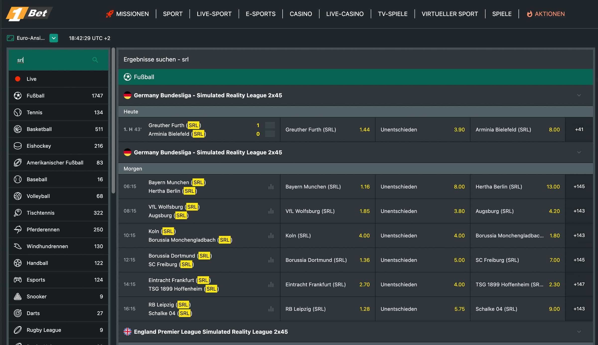 Simulated Reality Wetten 1bet