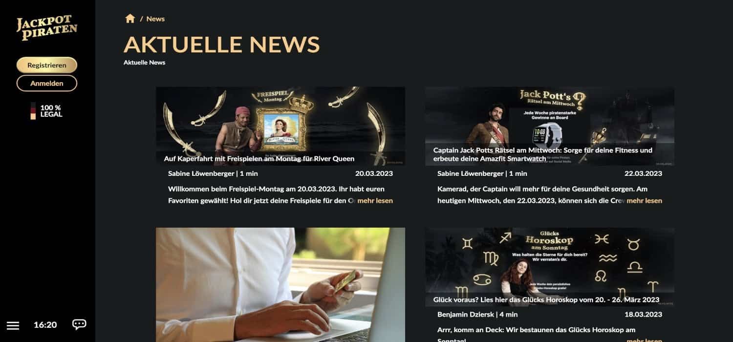 Jackpotpiraten Casino Aktionen