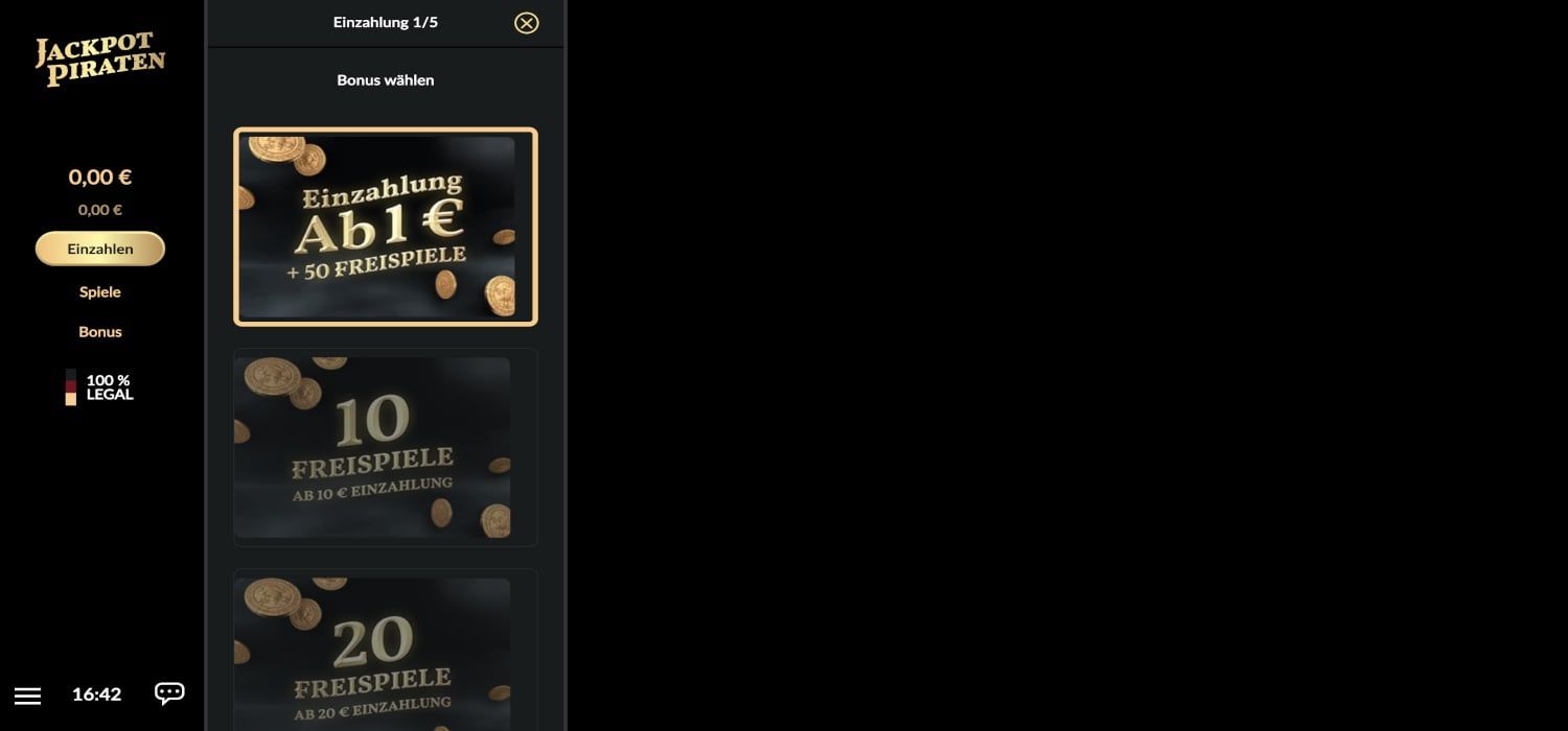 Jackpotpiraten Casino Bonus
