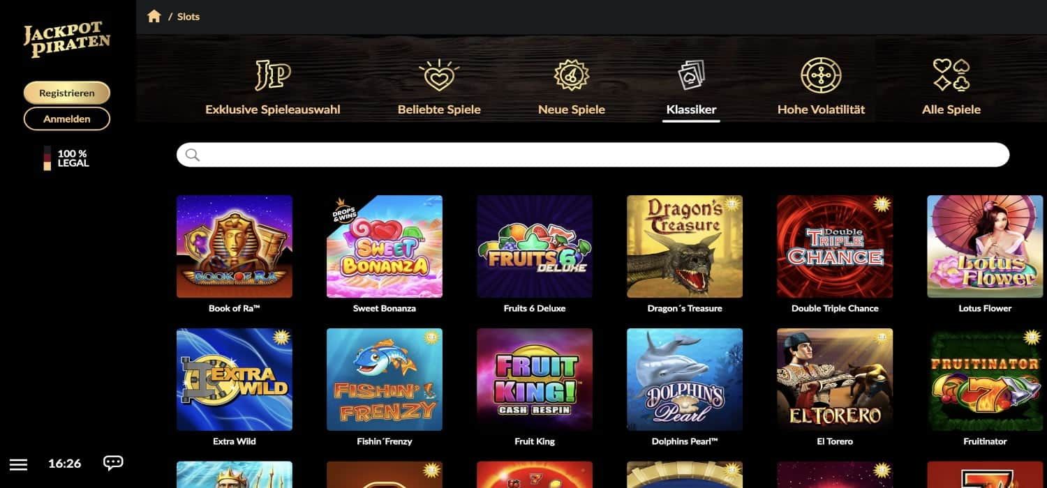 Jackpotpiraten Casino Klassiker