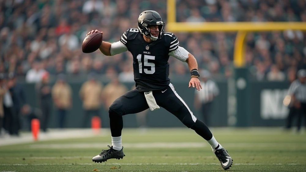 Quarterback dressed in black
