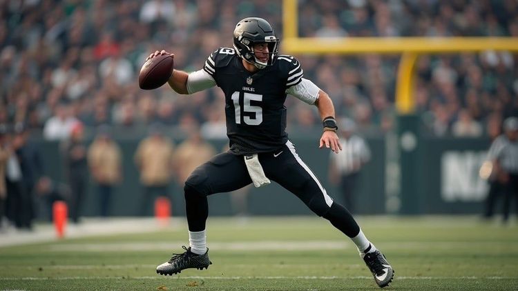 Quarterback dressed in black