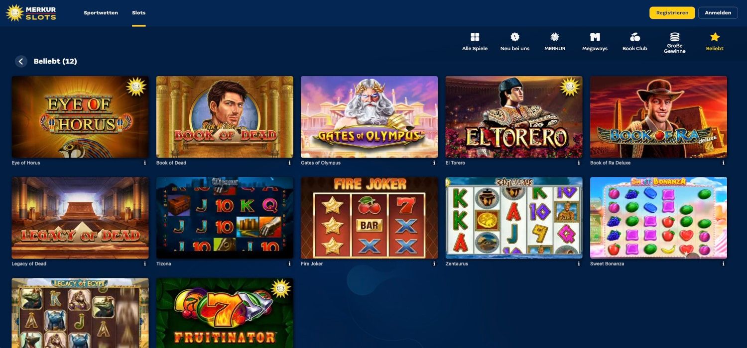 Merkur Slots Beliebt