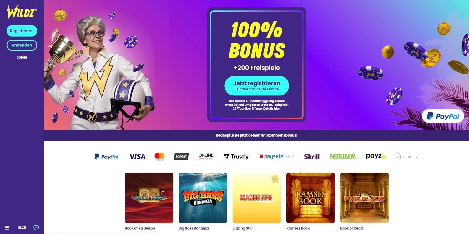 Wildz Casino Bonus